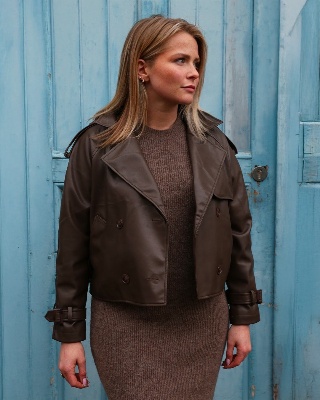 Pull-Robe "Stacy" marron