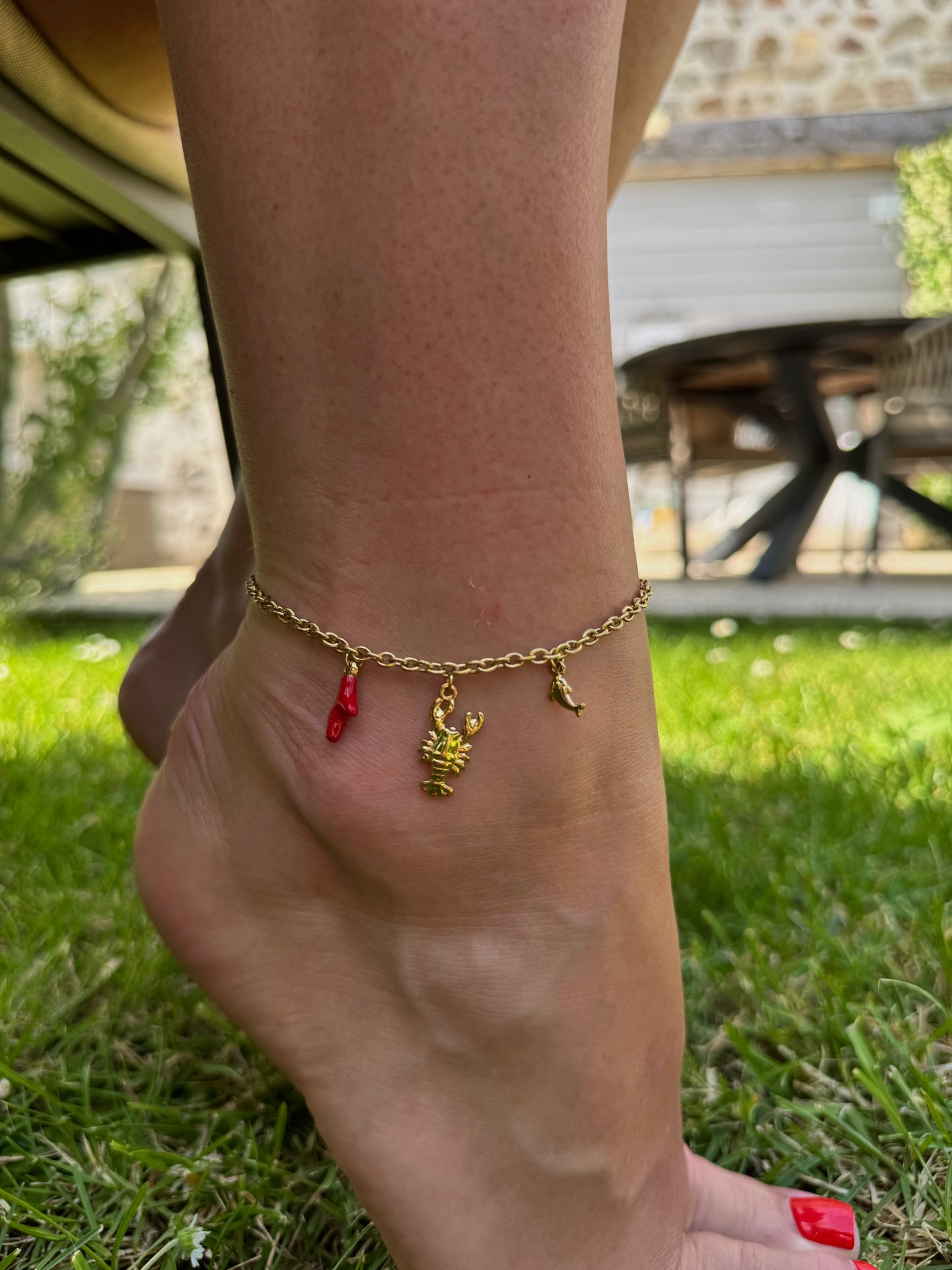 Chaine de cheville Corsica or