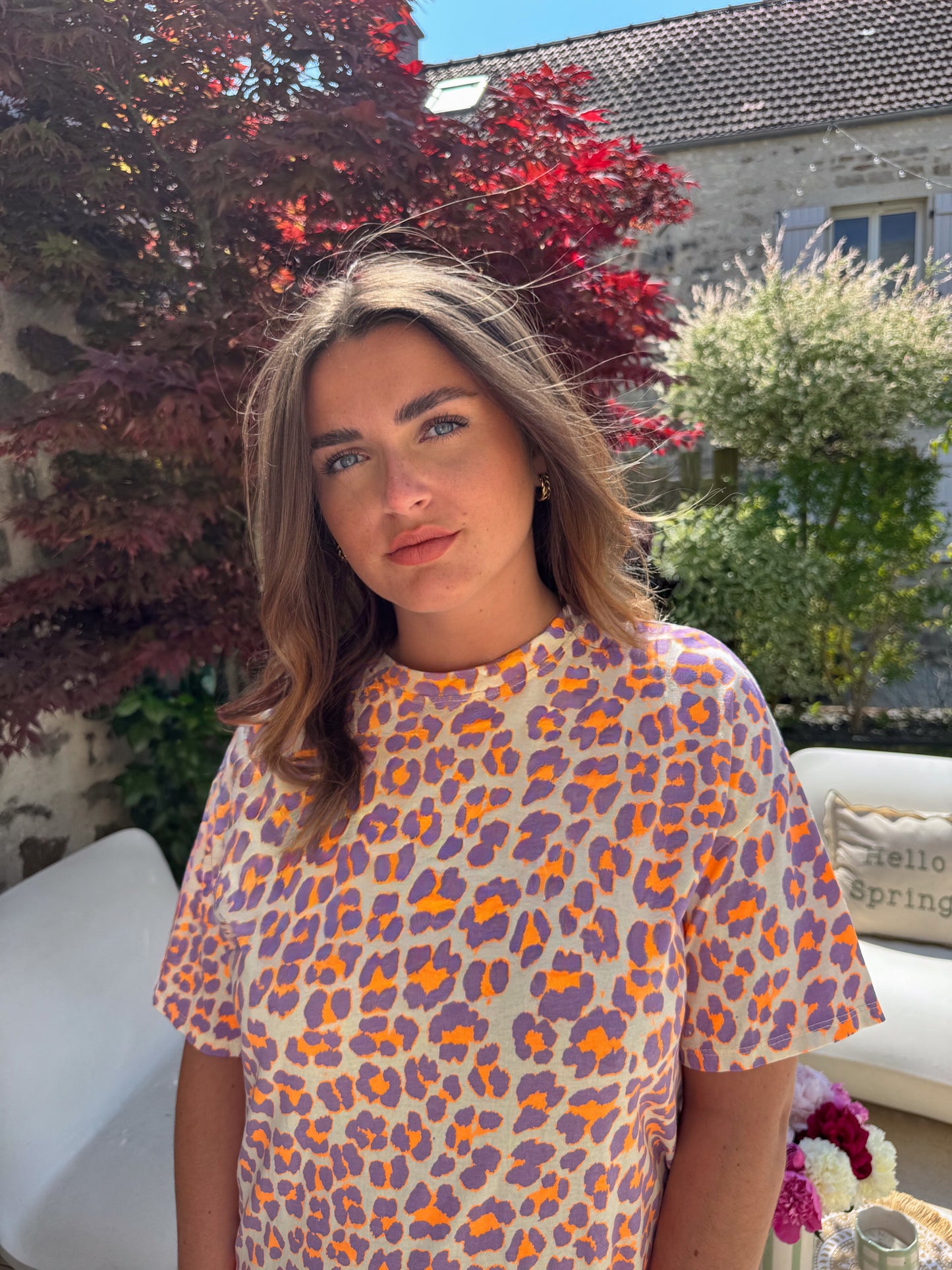 Robe Palma orange violet