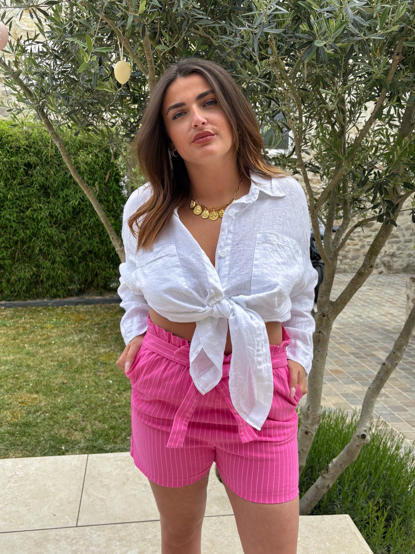 Short Cabourg rose