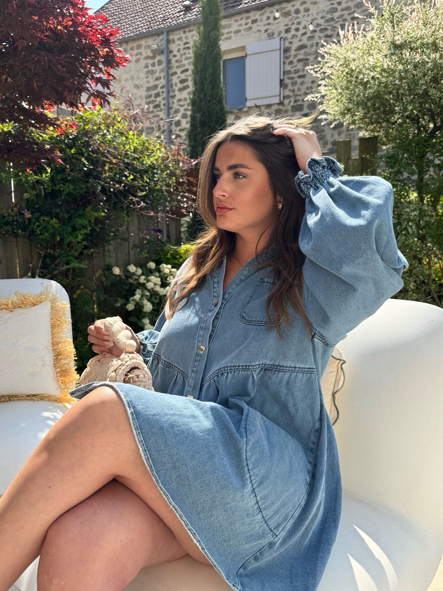 Robe en jean Cupidon