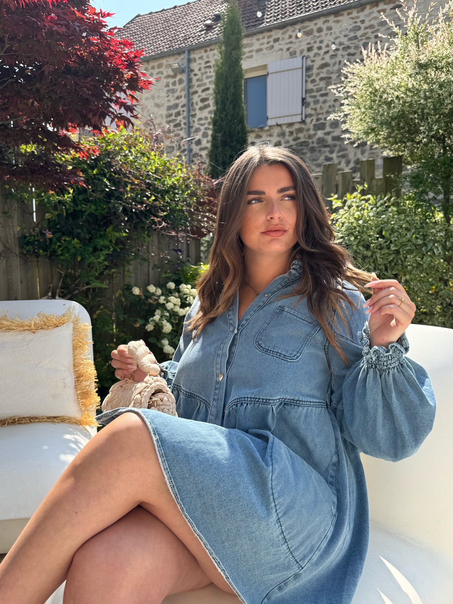 Robe en jean Cupidon