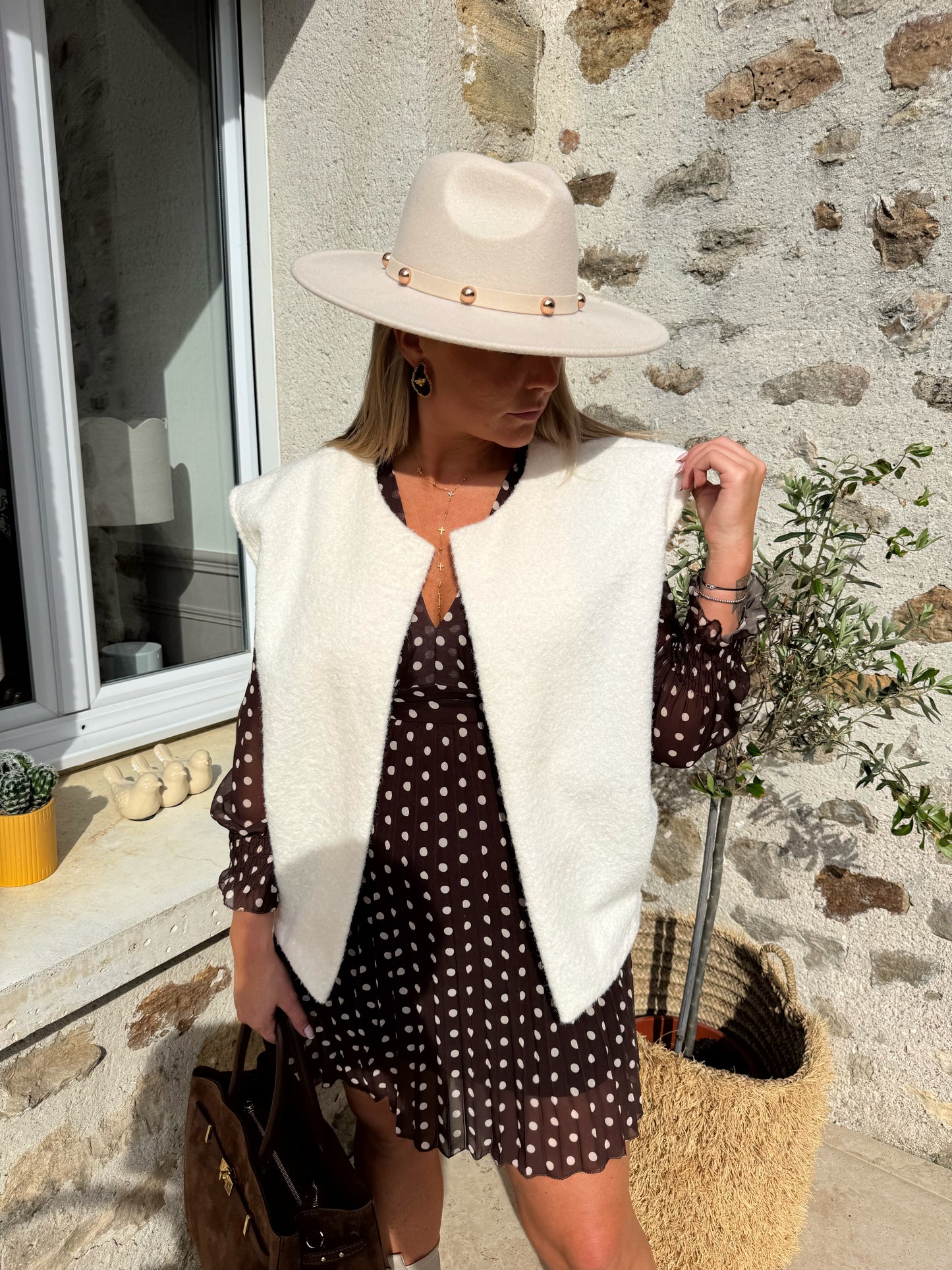 Chapeau beige "Palma"