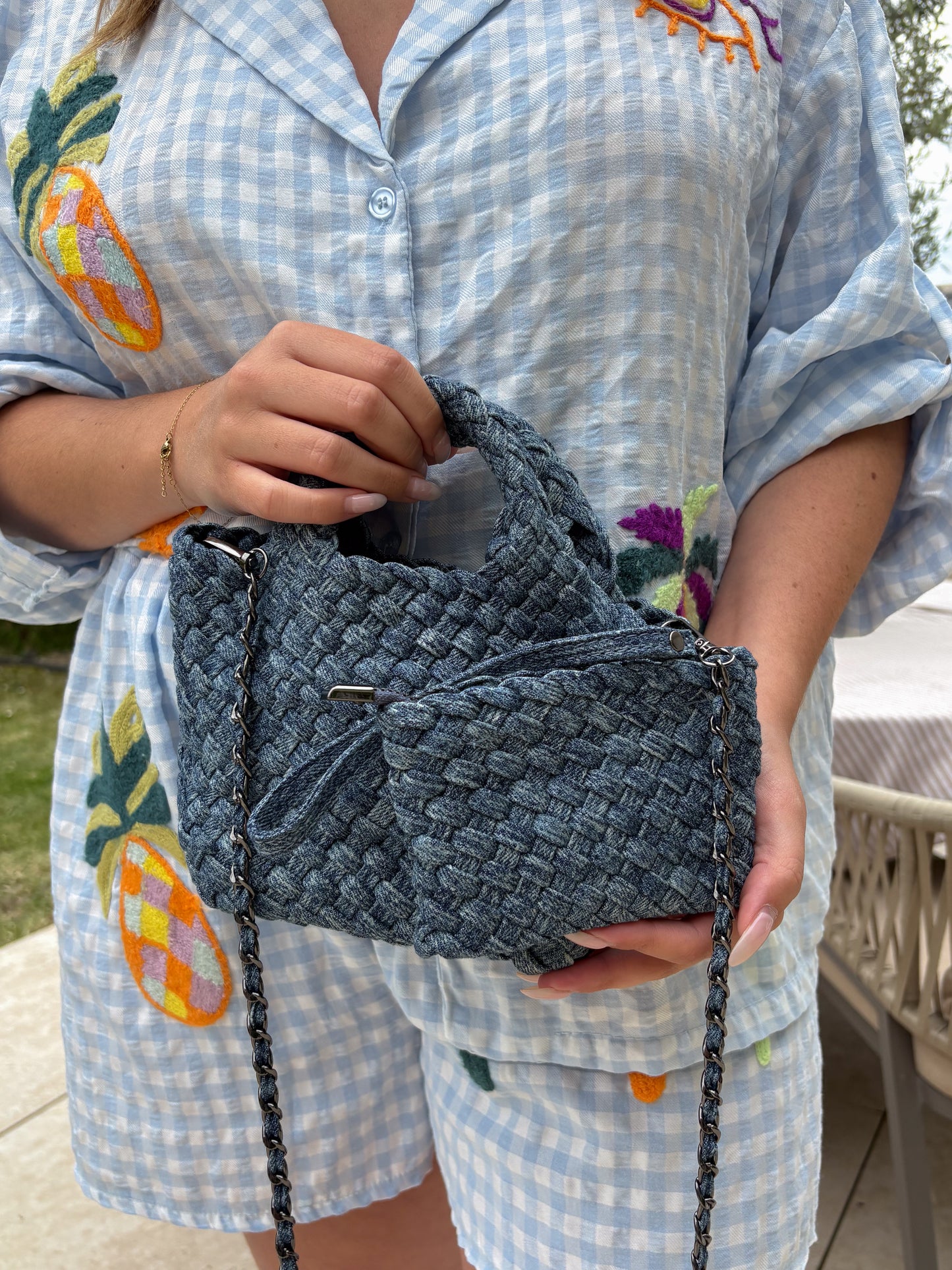Sac à main Le Ju' bleu jean