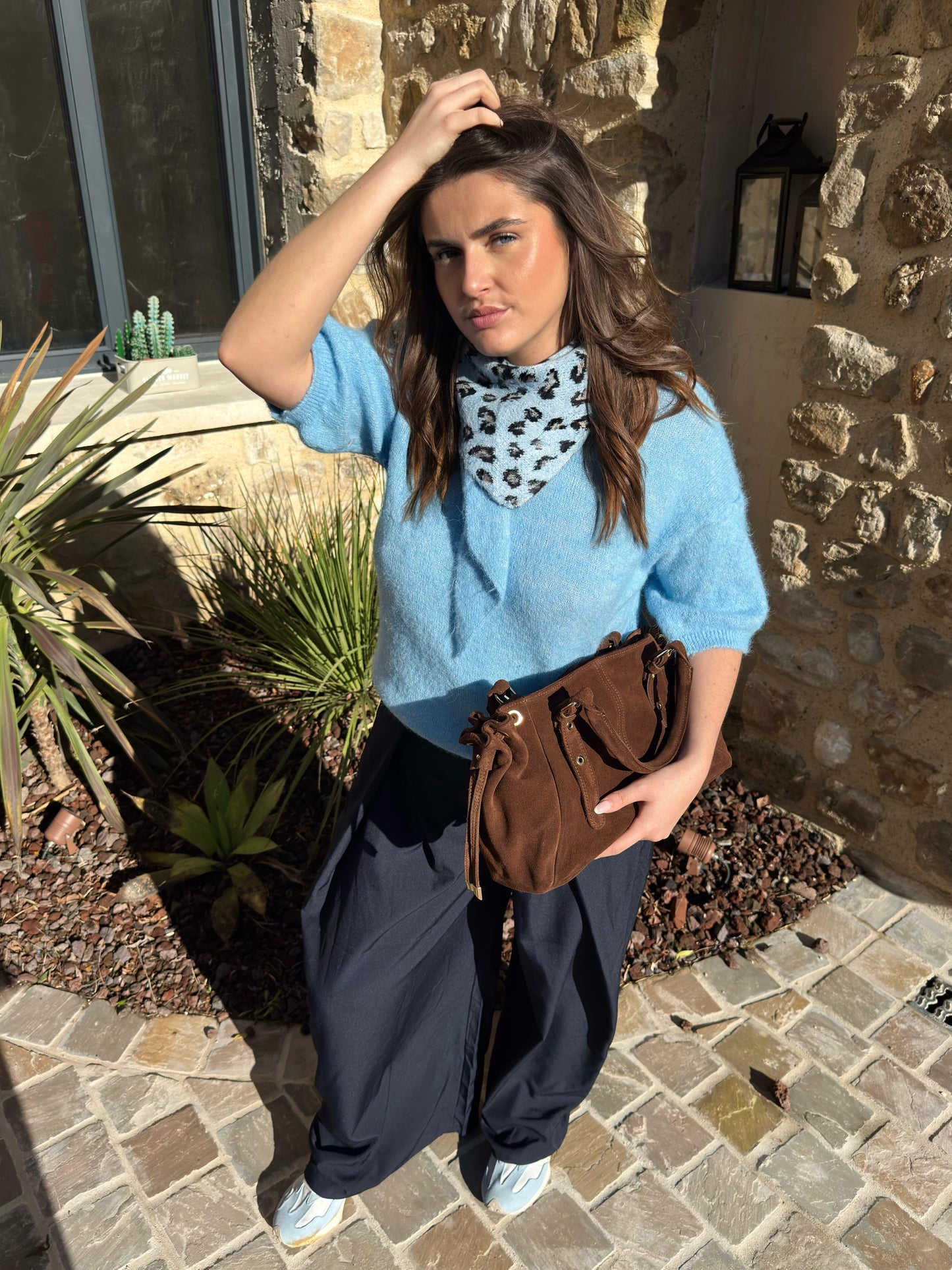 Pull " Claudie" - Bleu