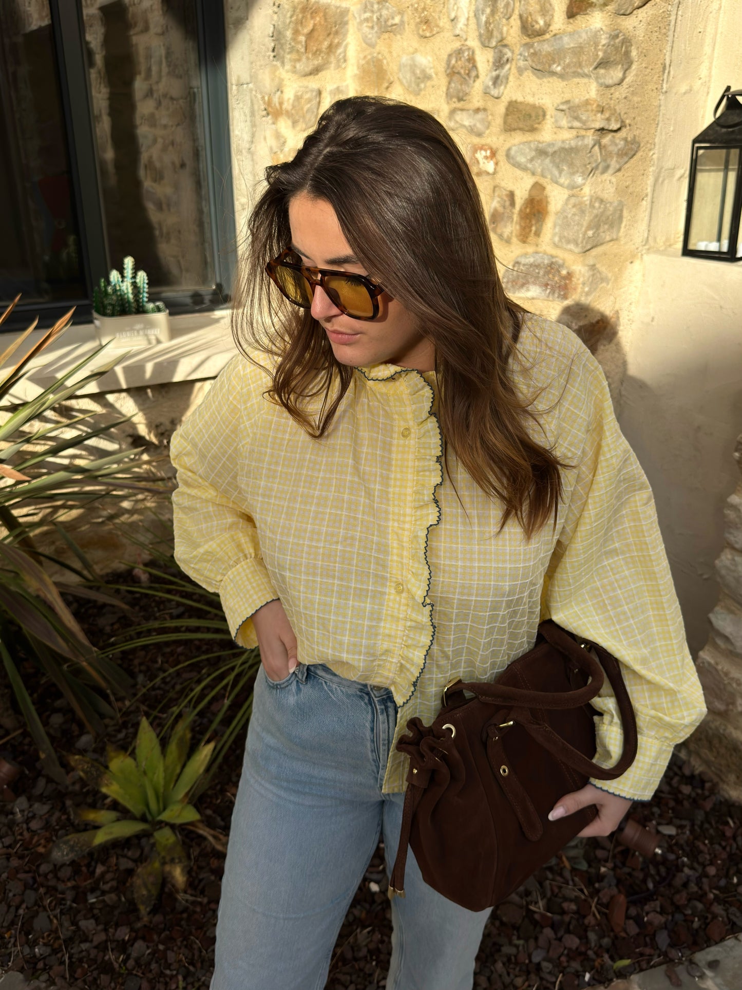 Chemise "Printanière" - Jaune