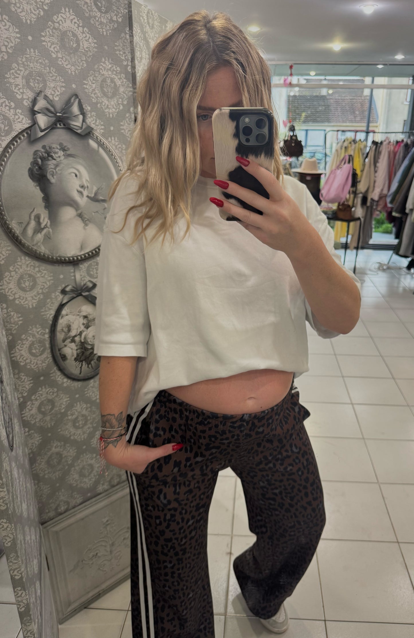 Pantalon jogging léopard