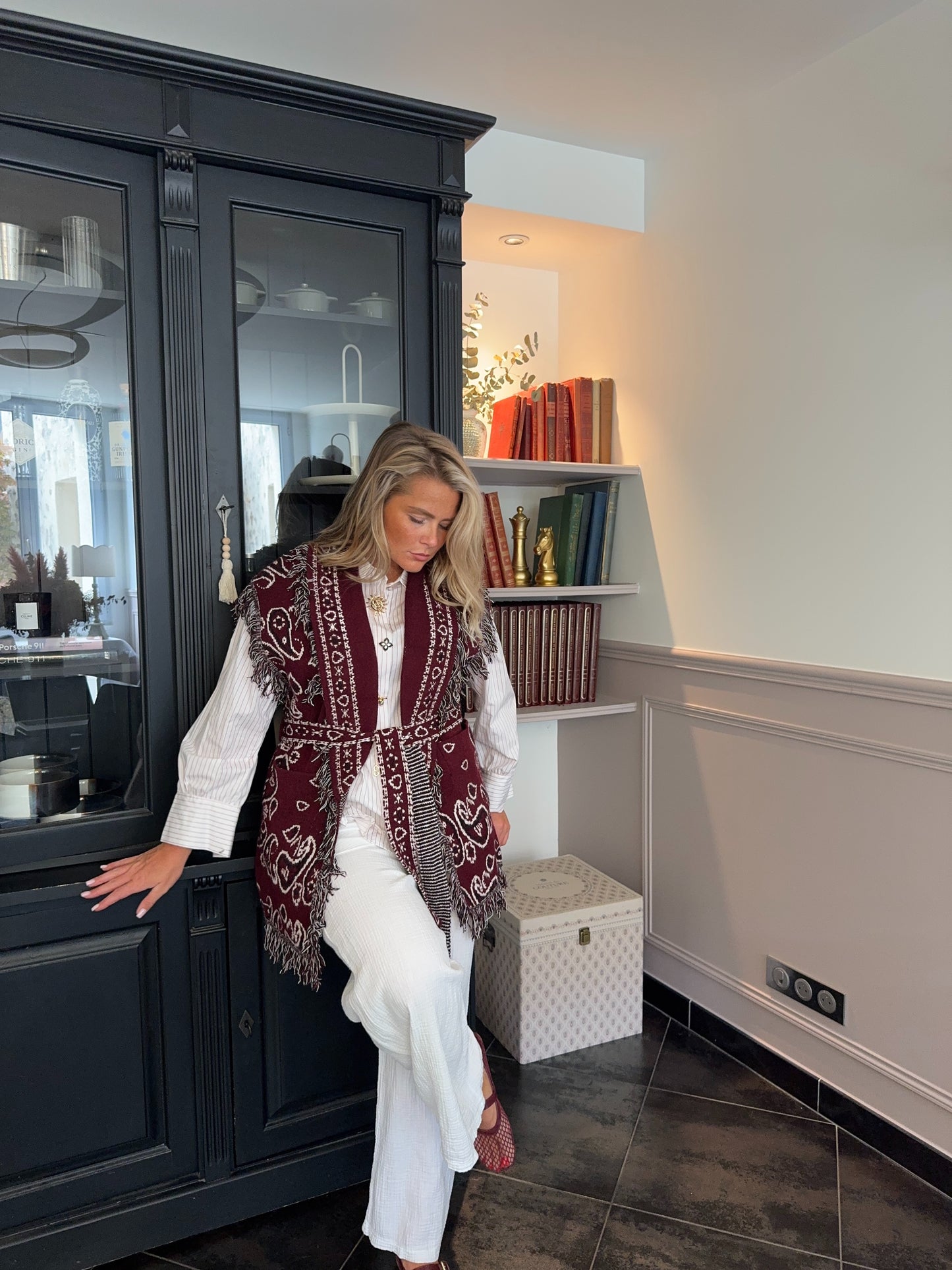Gilet Bandana bordeaux