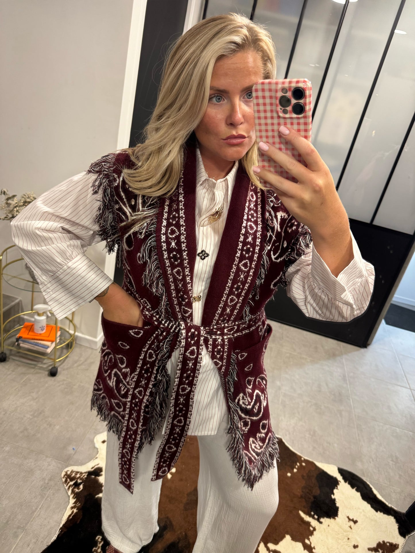 Gilet Bandana bordeaux