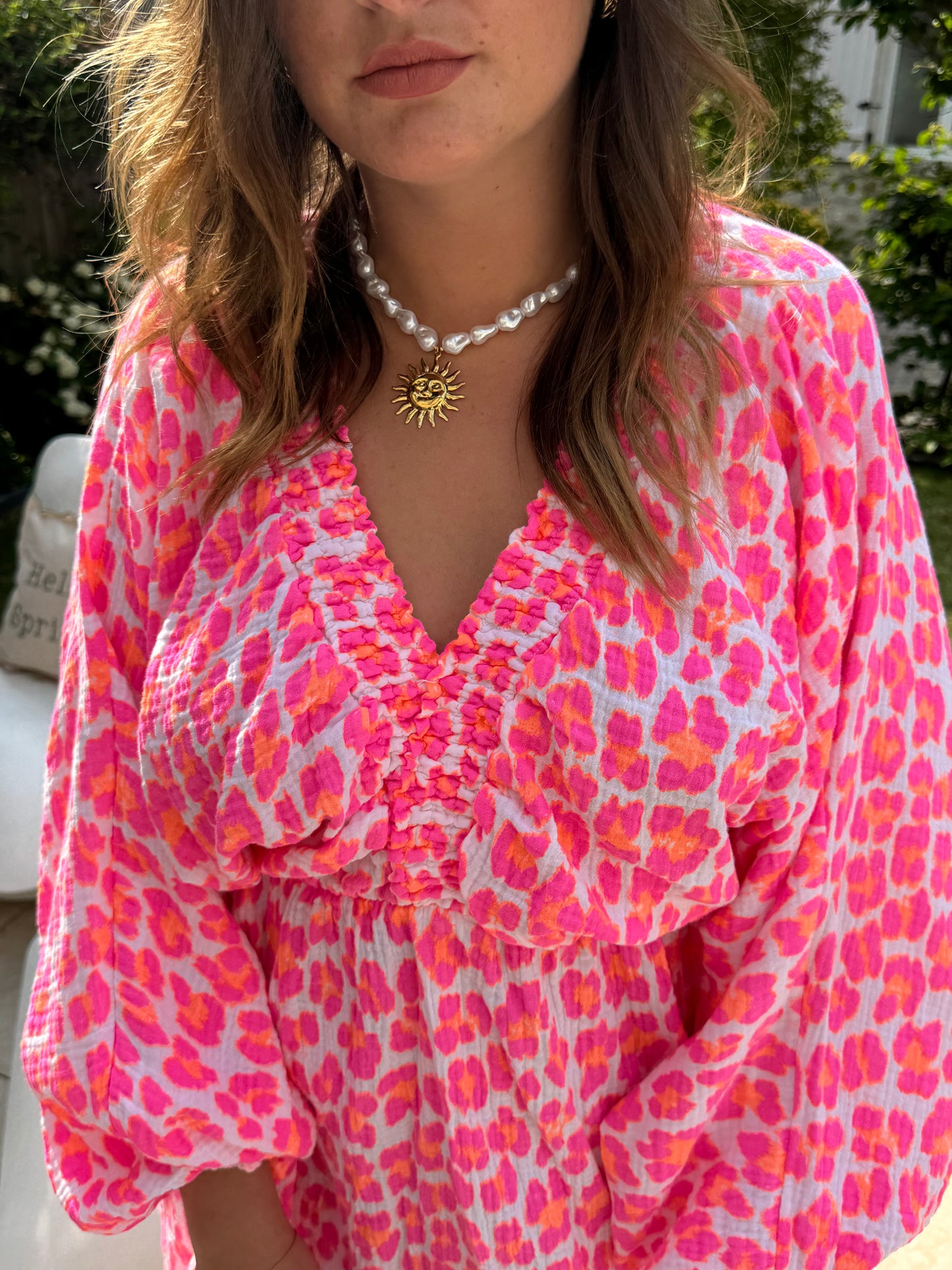 Collier perles & soleil
