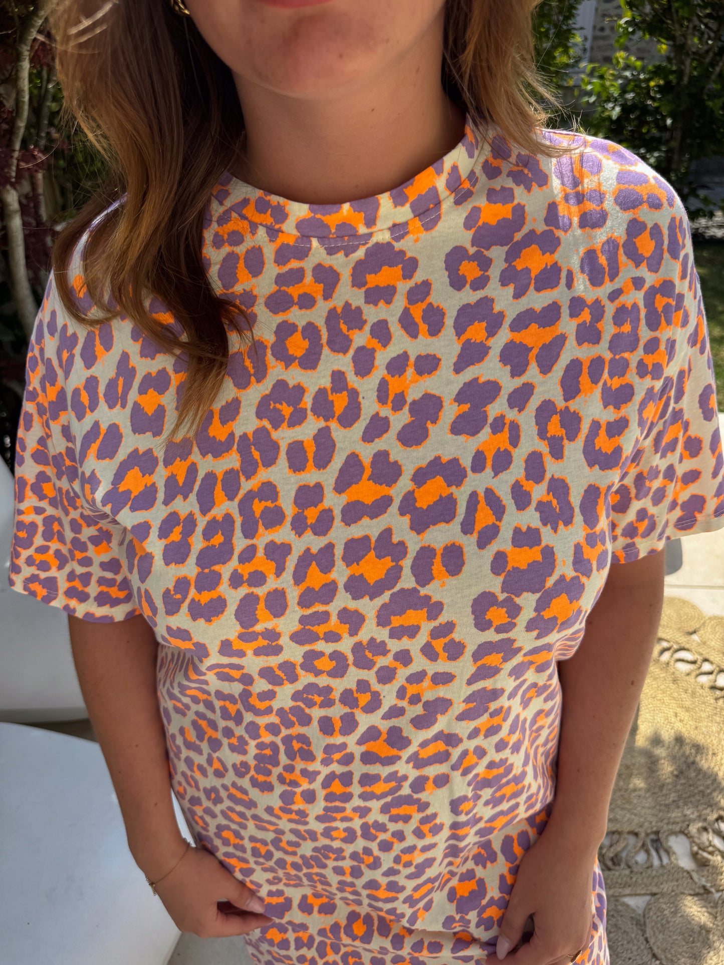 Robe Palma orange violet
