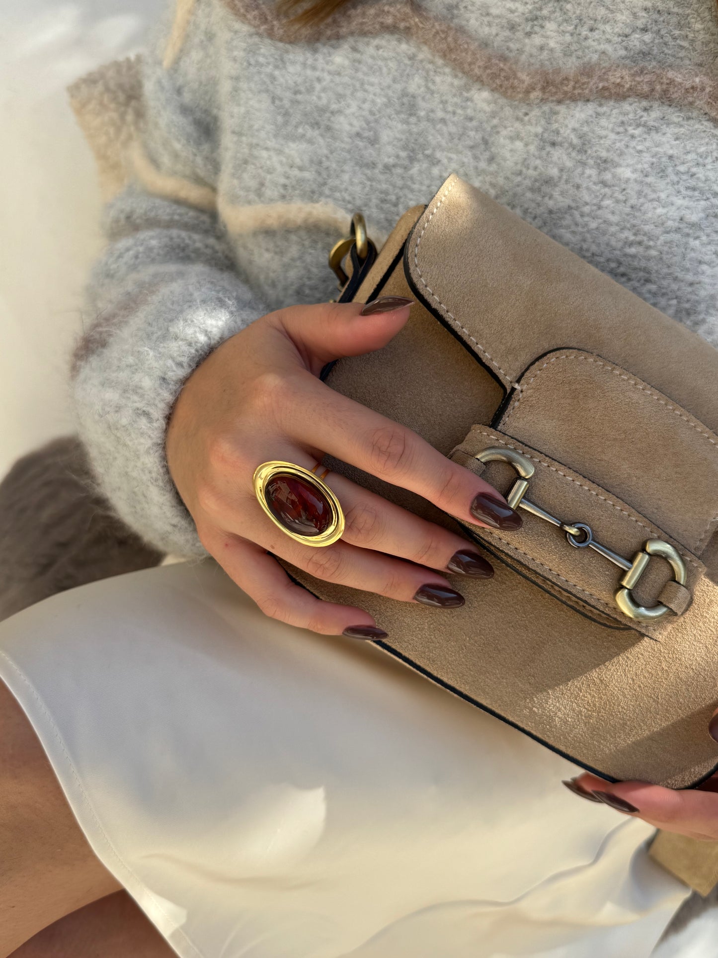 Sac à main "Sabot" beige