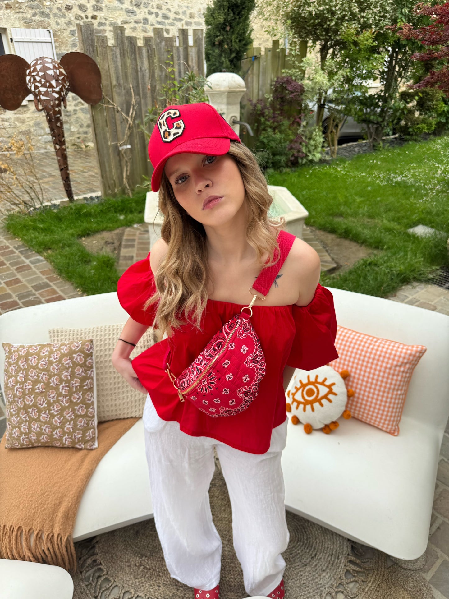 Top shoulder - rouge