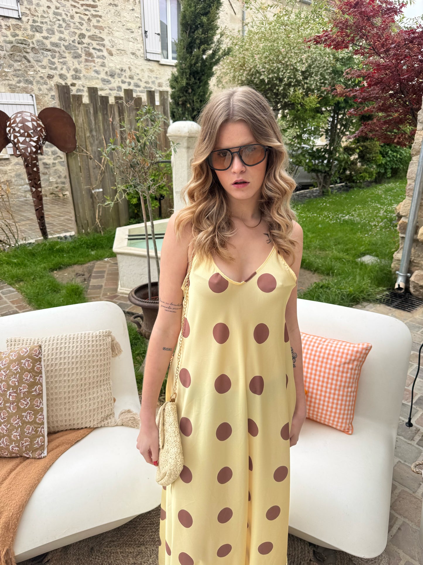 Robe "Dolce Vita" - Jaune
