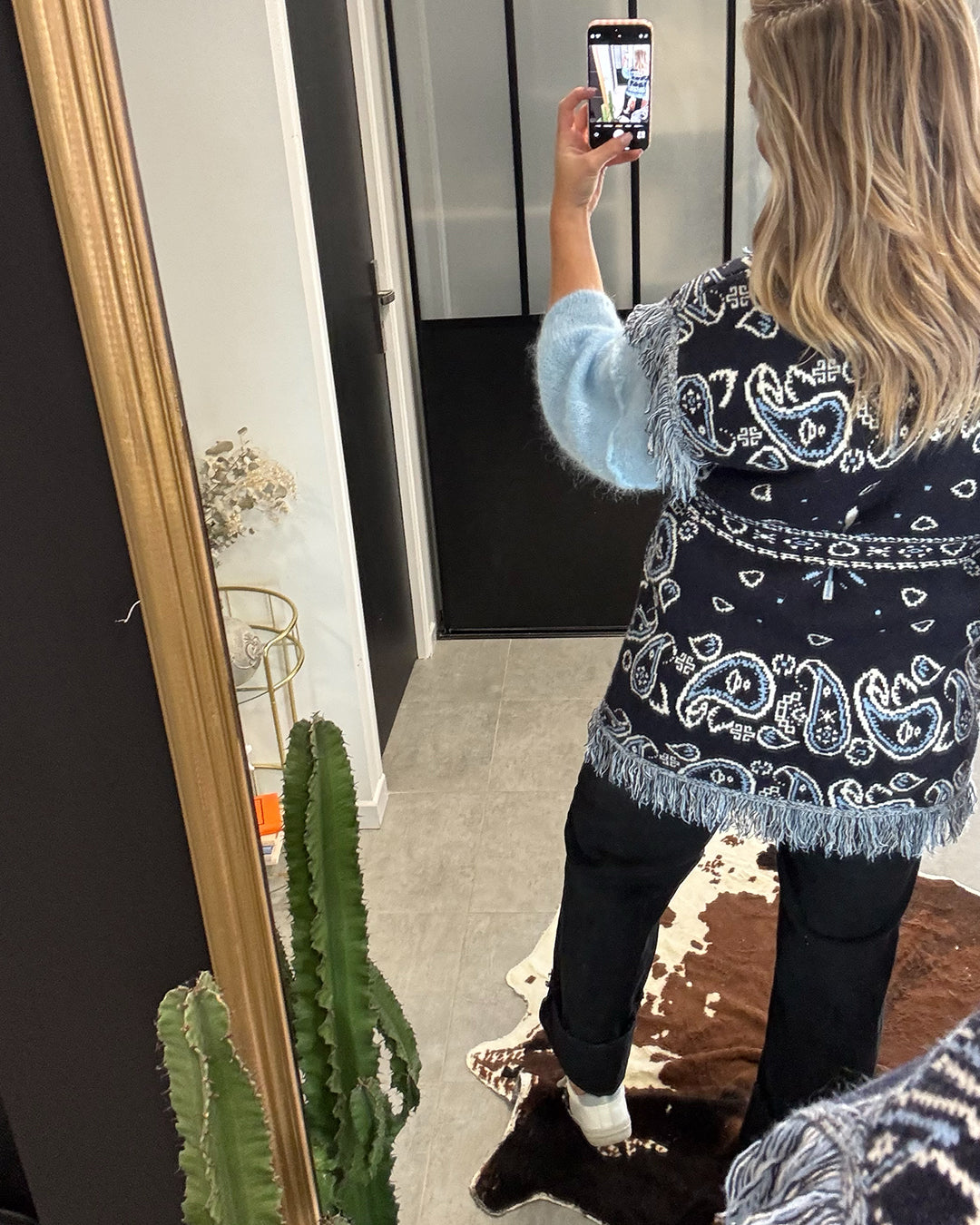 Gilet Bandana bleu marine
