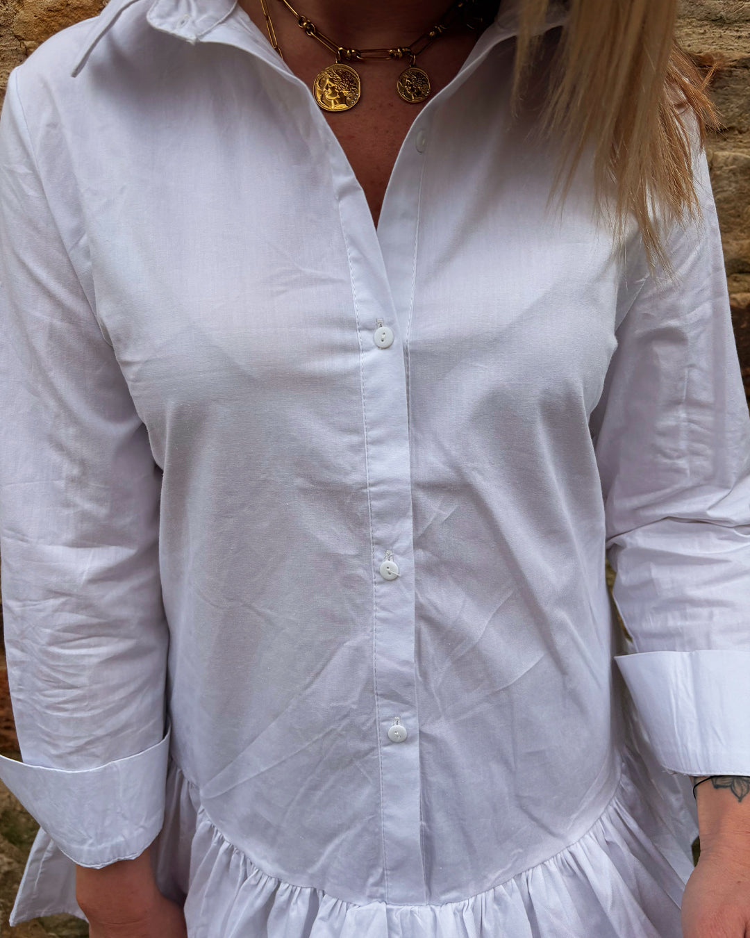 Chemise/Robe "Lili" blanc