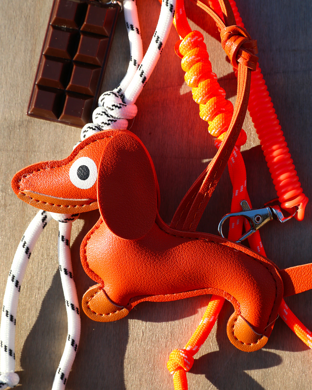 Porte-clés "Teckel" orange