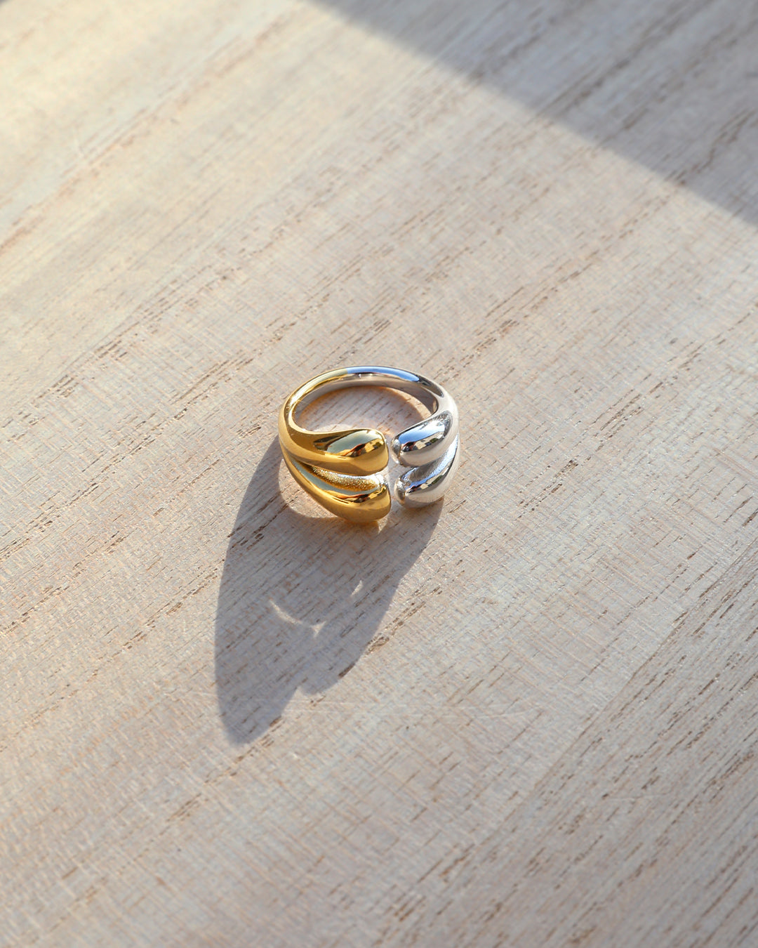 Bague Bone Or & Argent
