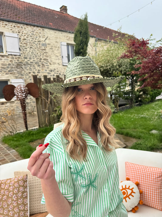 Chapeau paille - Kaki