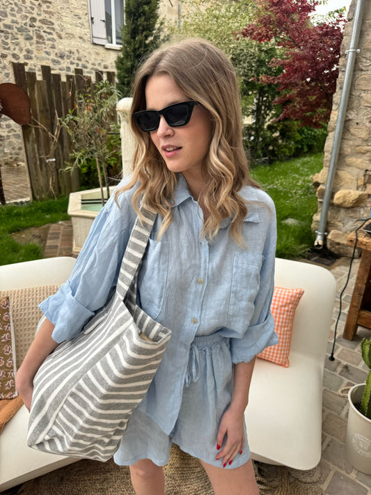Chemise Lino - Bleu