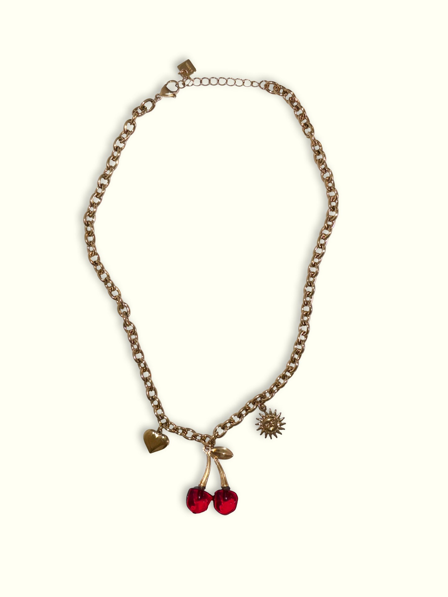 Collier Cherry doré