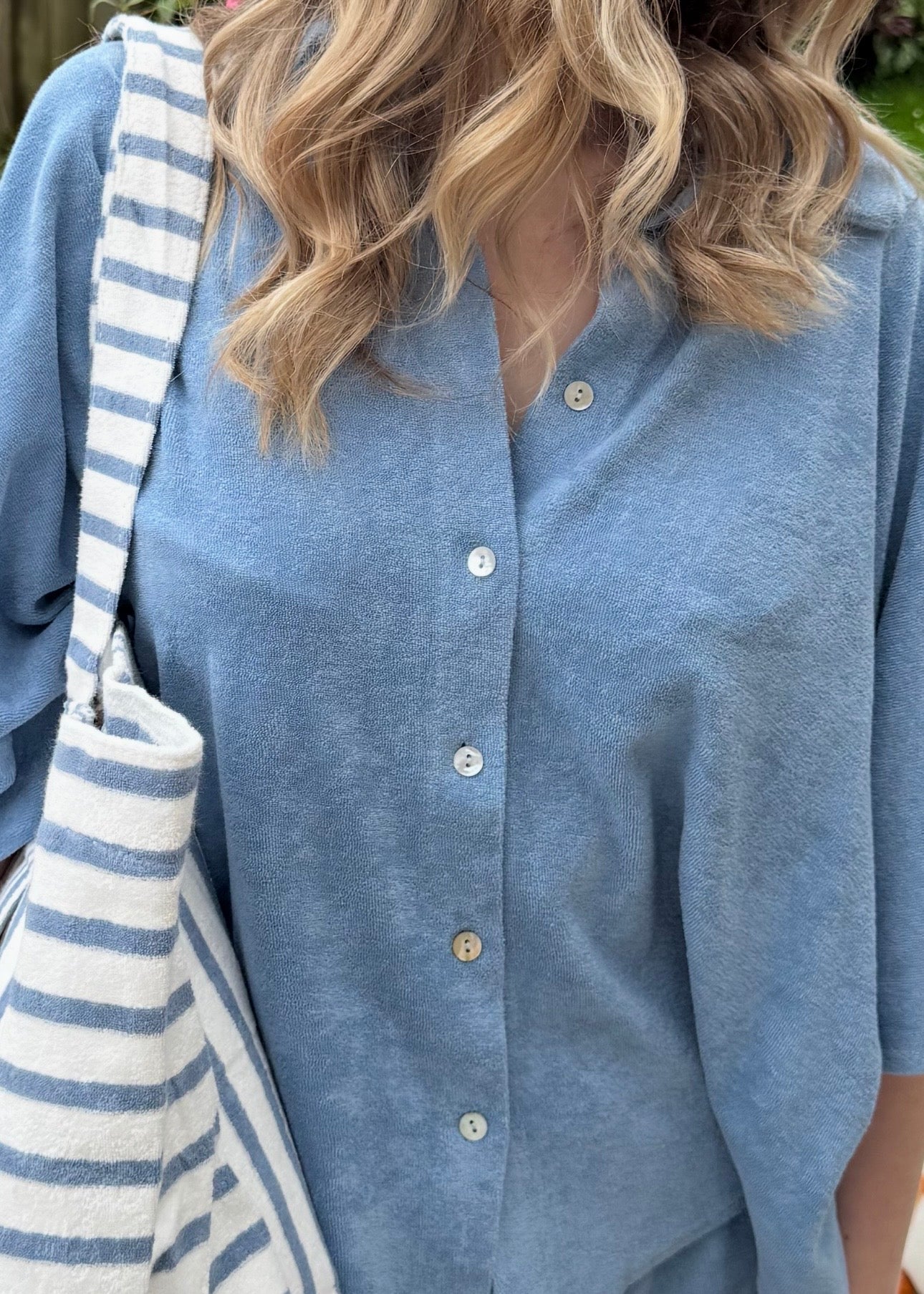 Chemise en éponge - Bleu