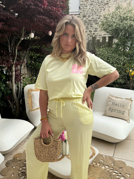 Pantalon Victoria jaune
