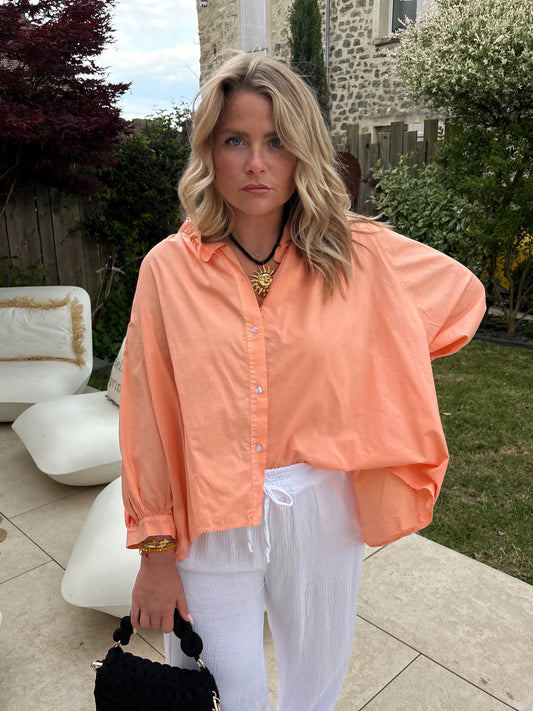Blouse Charlotte corail
