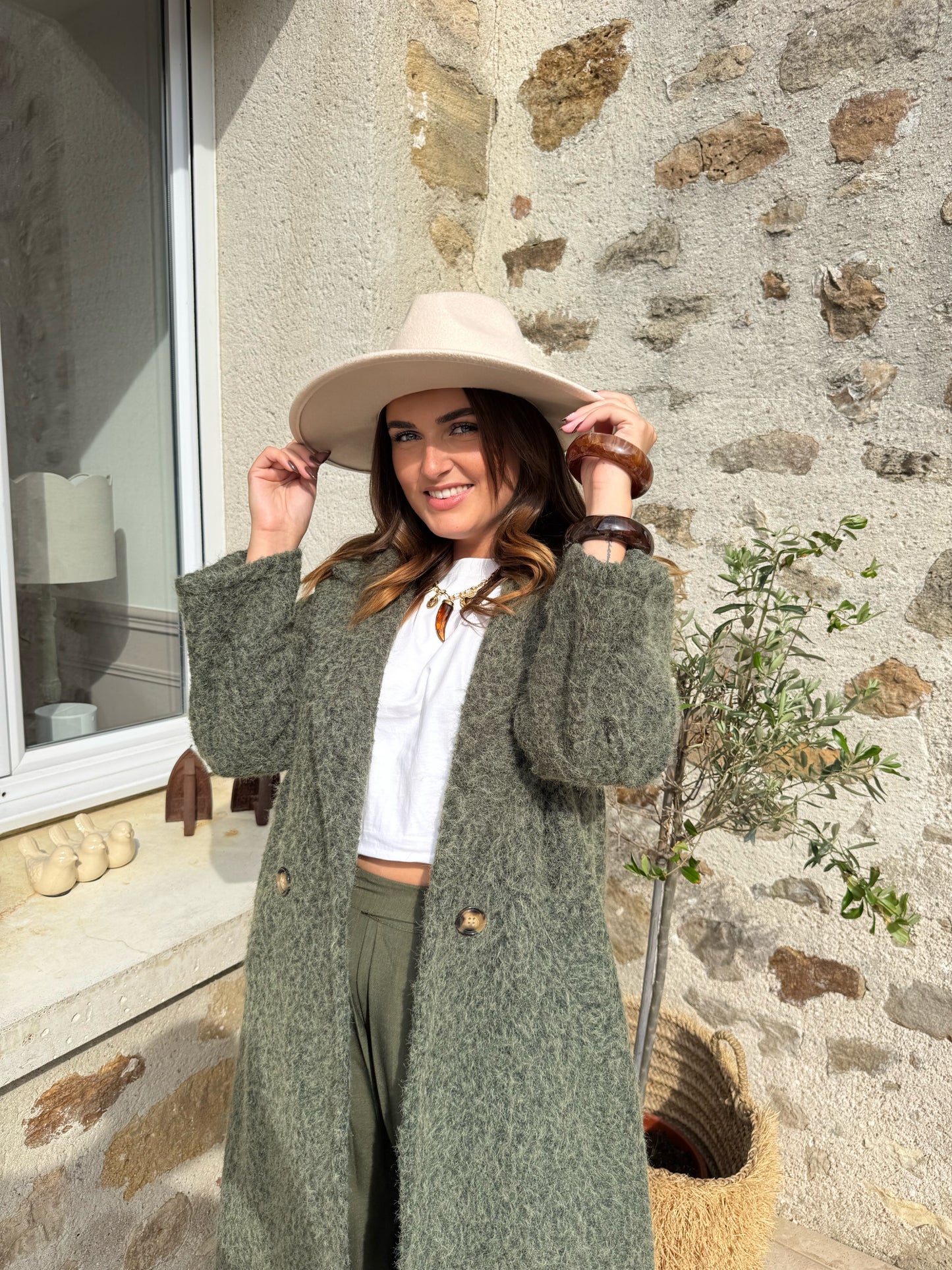 Chapeau beige "Palma"