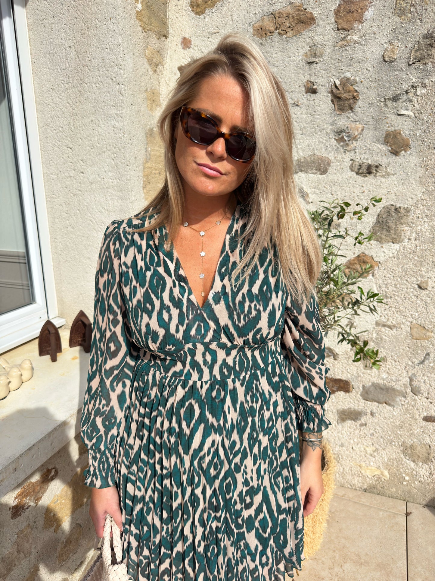 Robe émeraude « Diane »