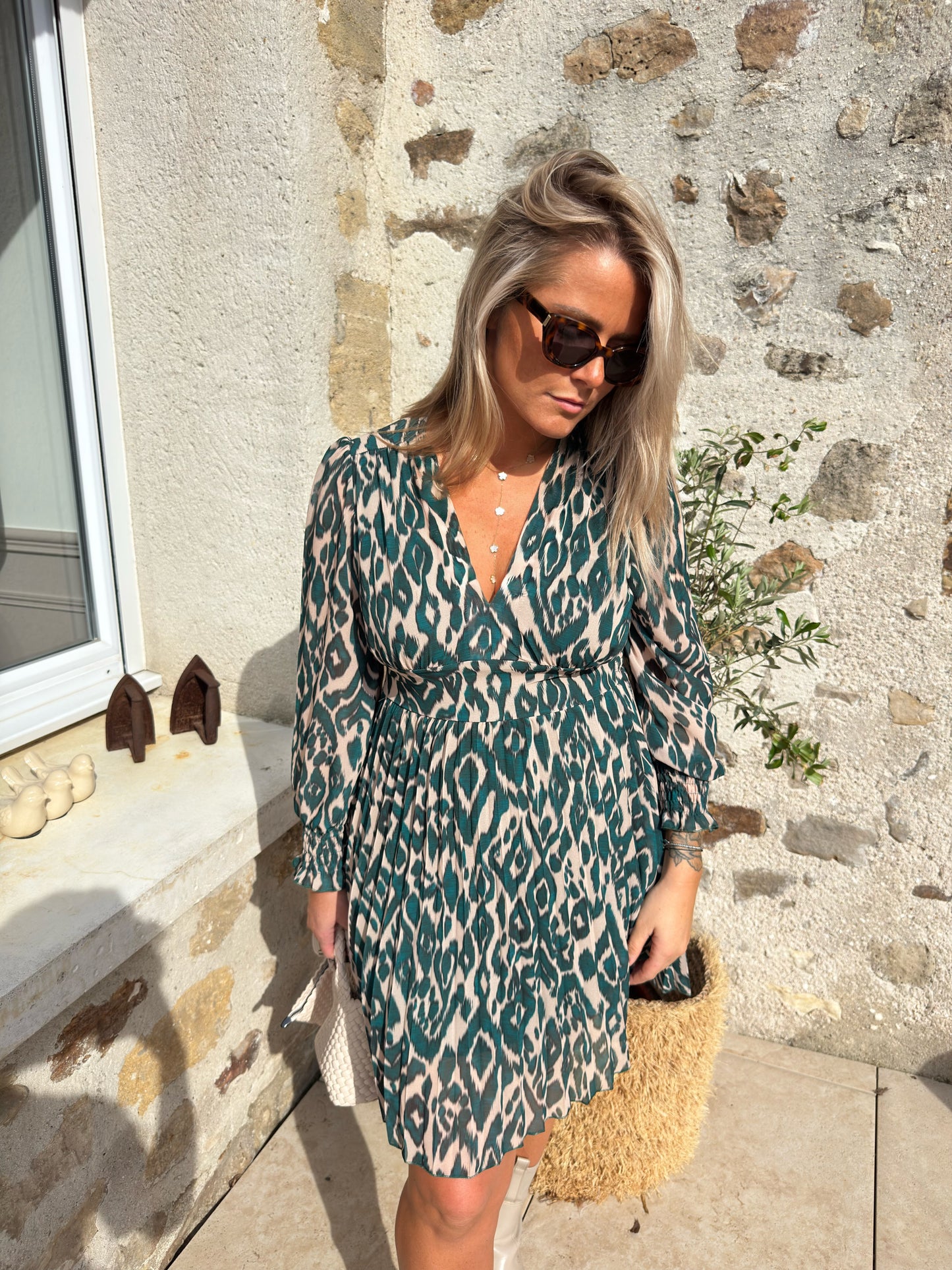 Robe émeraude « Diane »