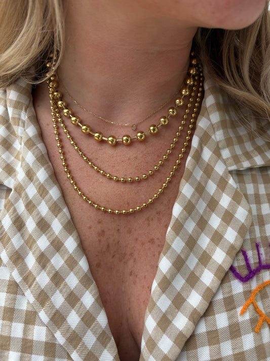 Collier perles gold
