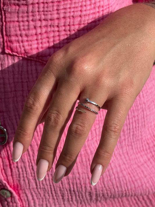 Bague Stake argent