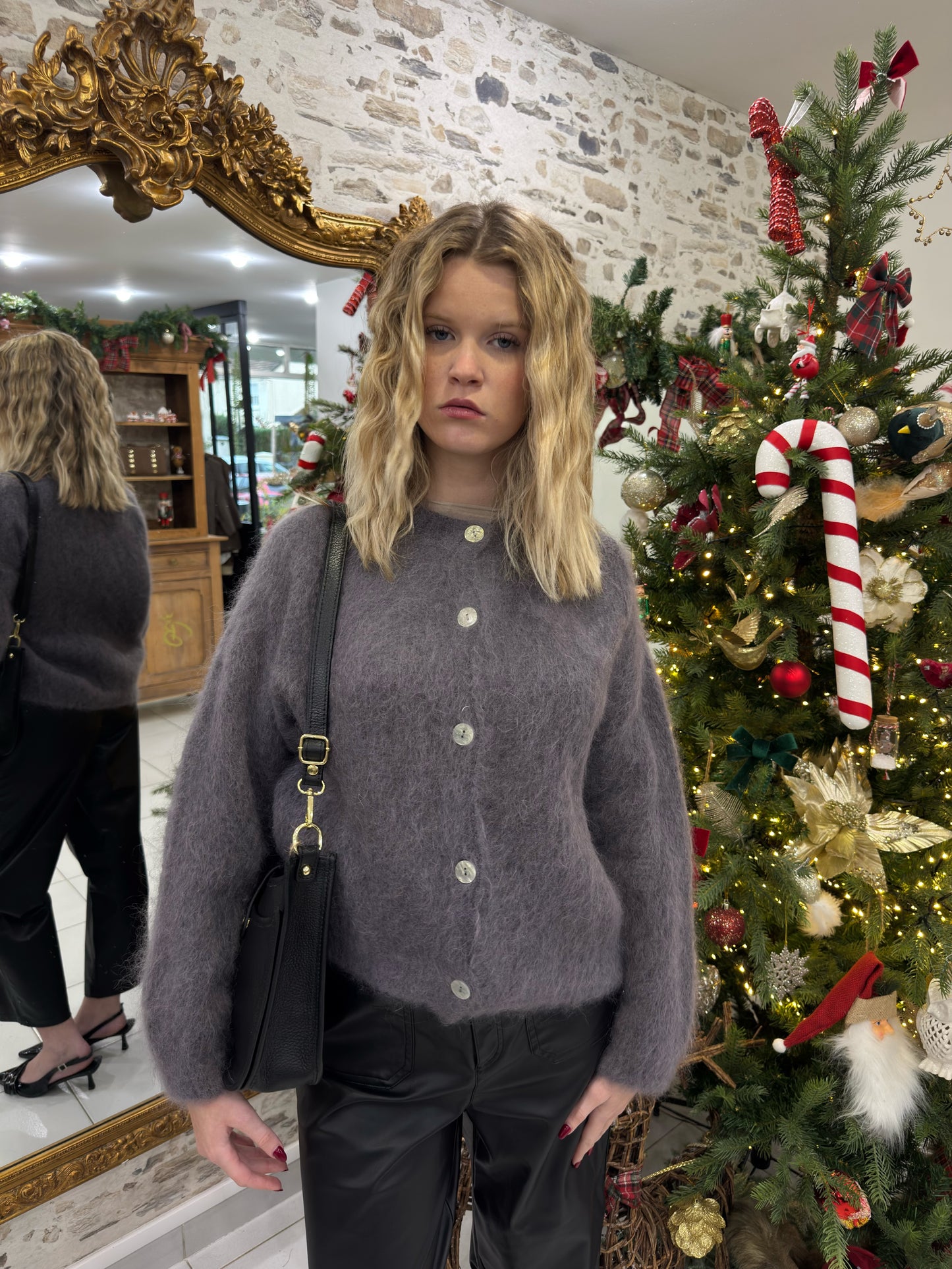 Pull "Mohair" - Gris