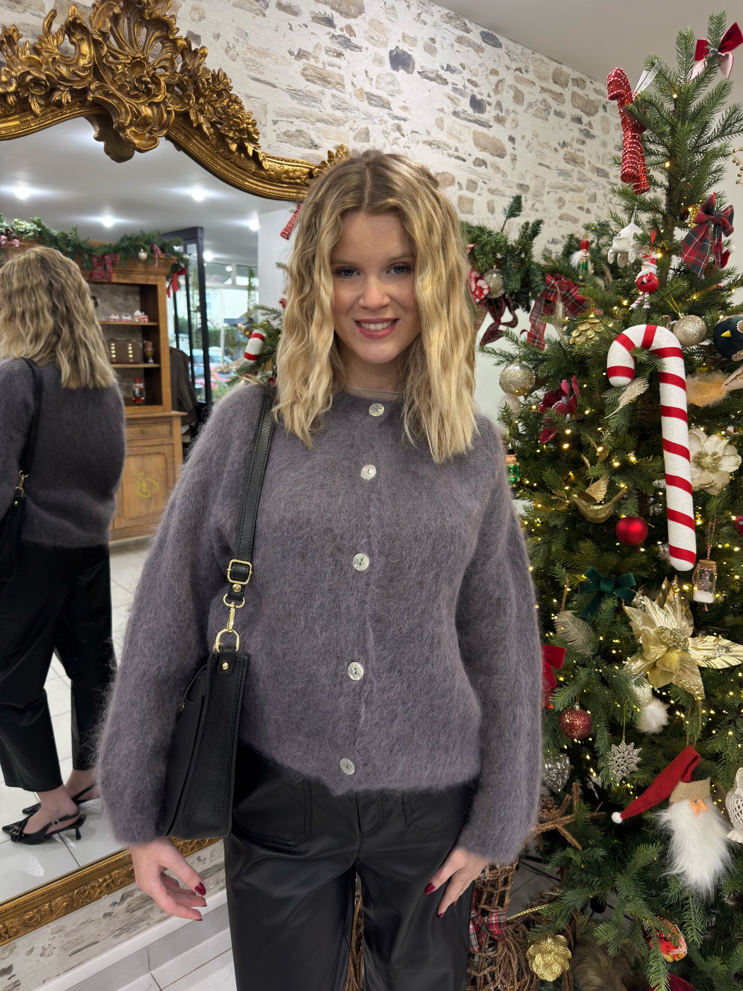 Pull "Mohair" - Gris