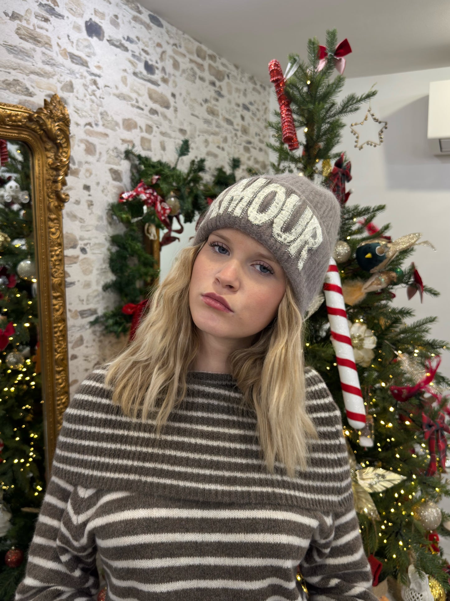 Bonnet Amour - Taupe