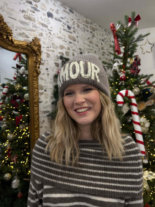 Bonnet Amour - Taupe