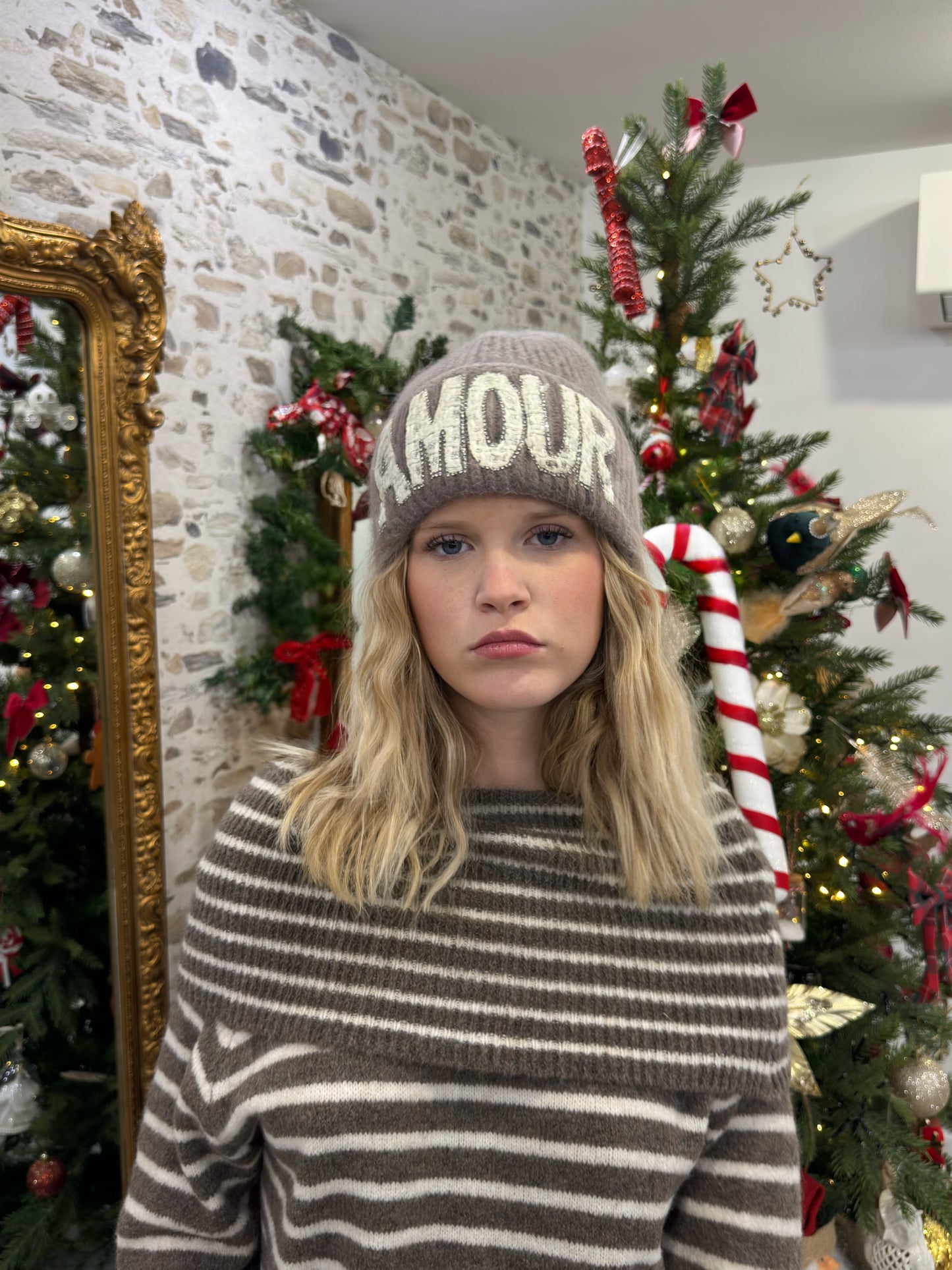 Bonnet Amour - Taupe