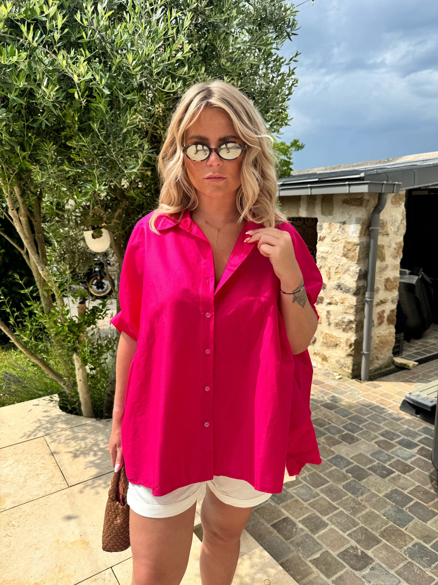 Blouse Monet fuchsia