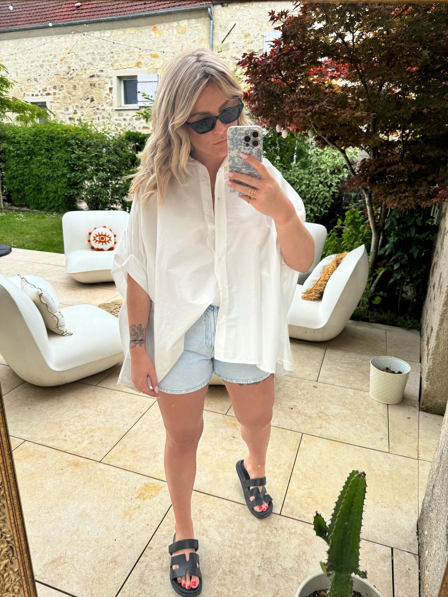 Blouse Monet blanche