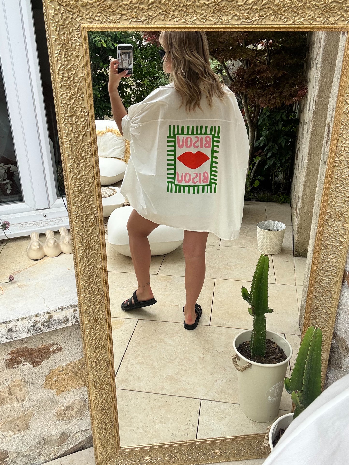 Blouse Bisous blanche