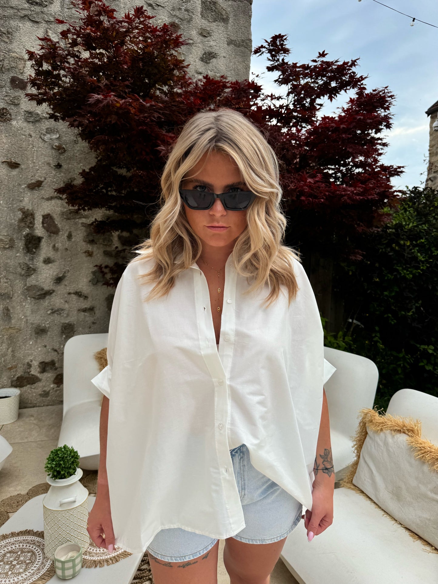 Blouse Monet blanche