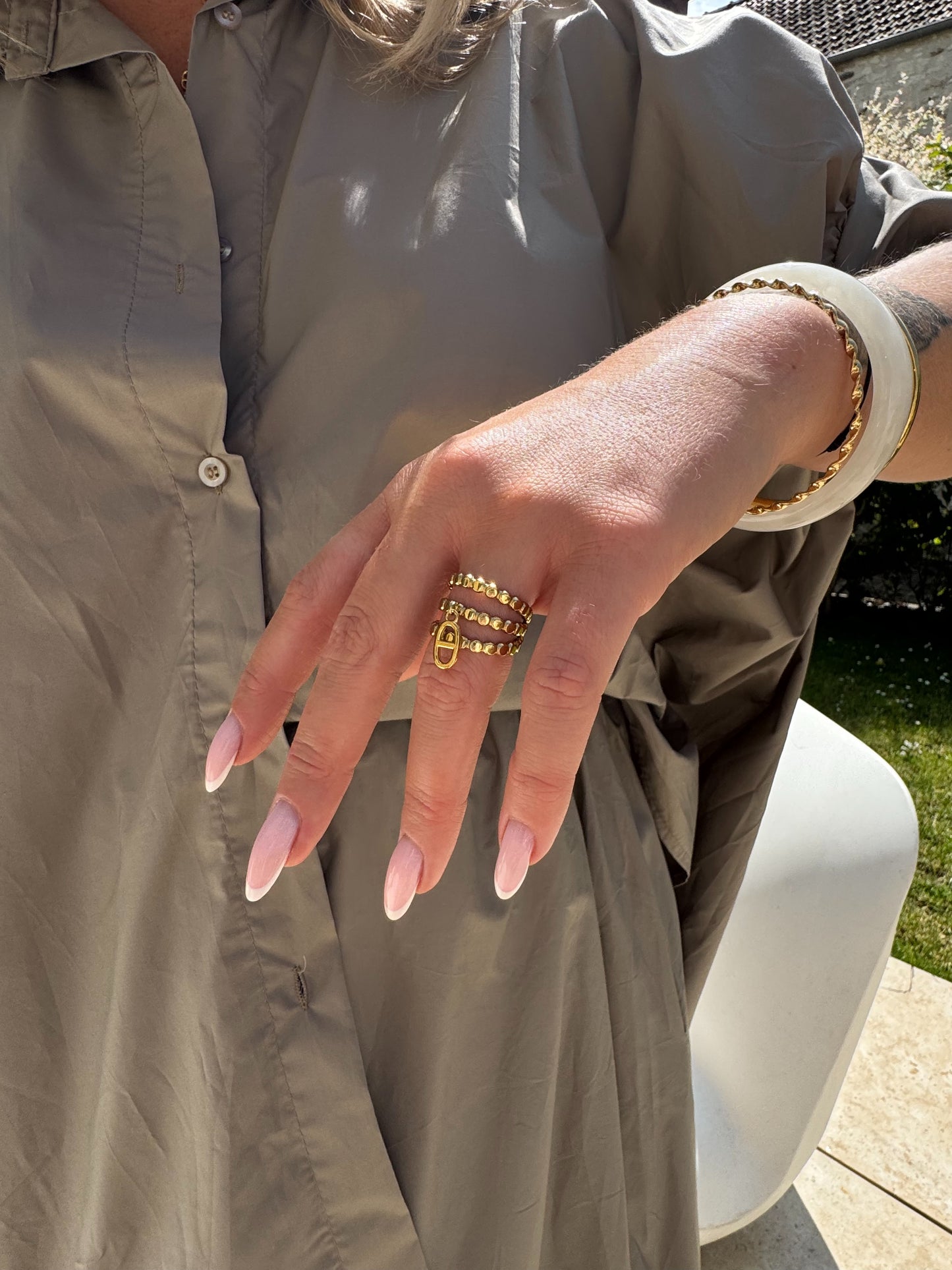 Bague Deva tripe or