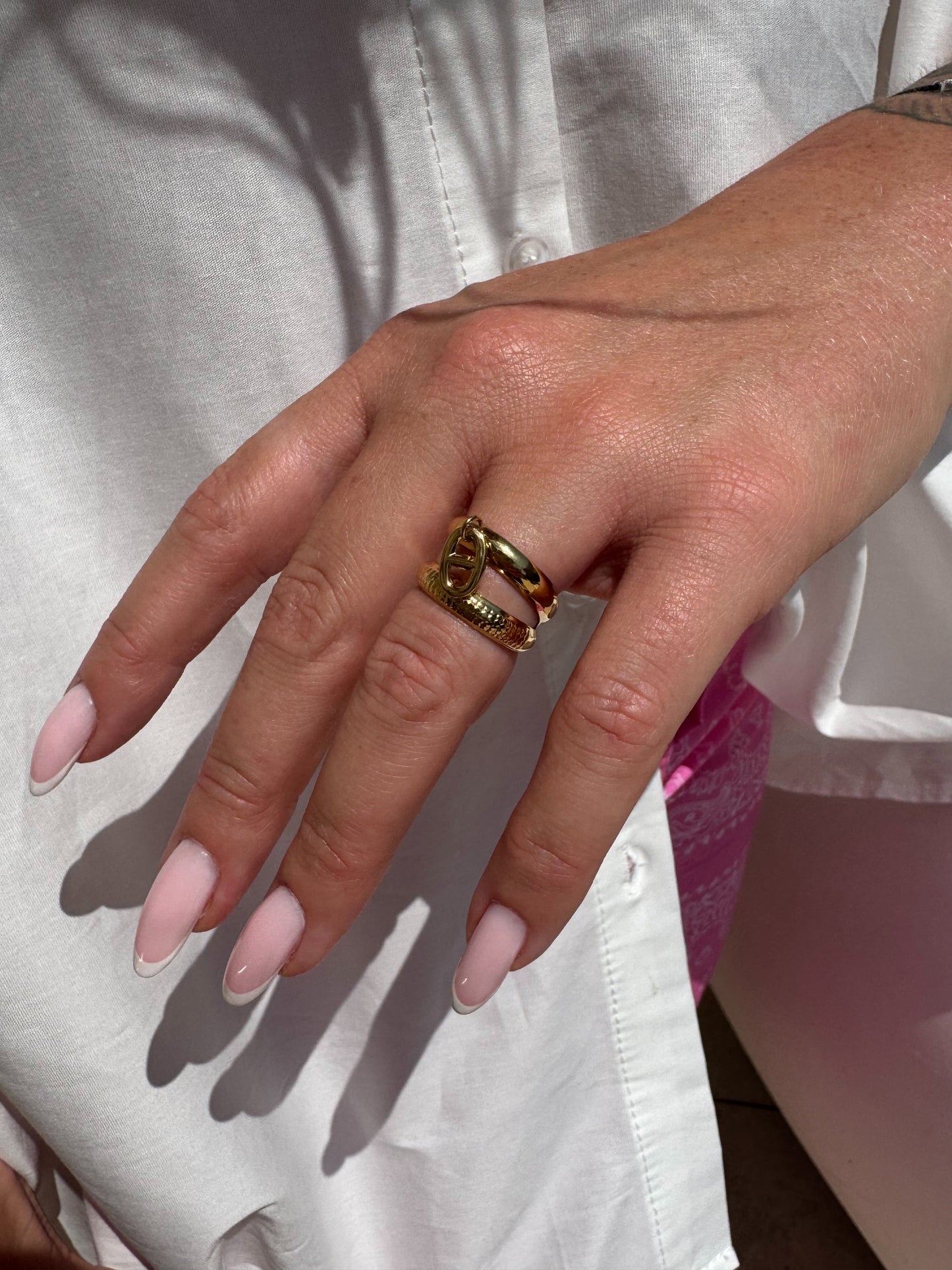 Bague Deva double or