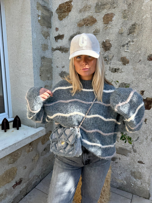 Pull gris «  Malo »