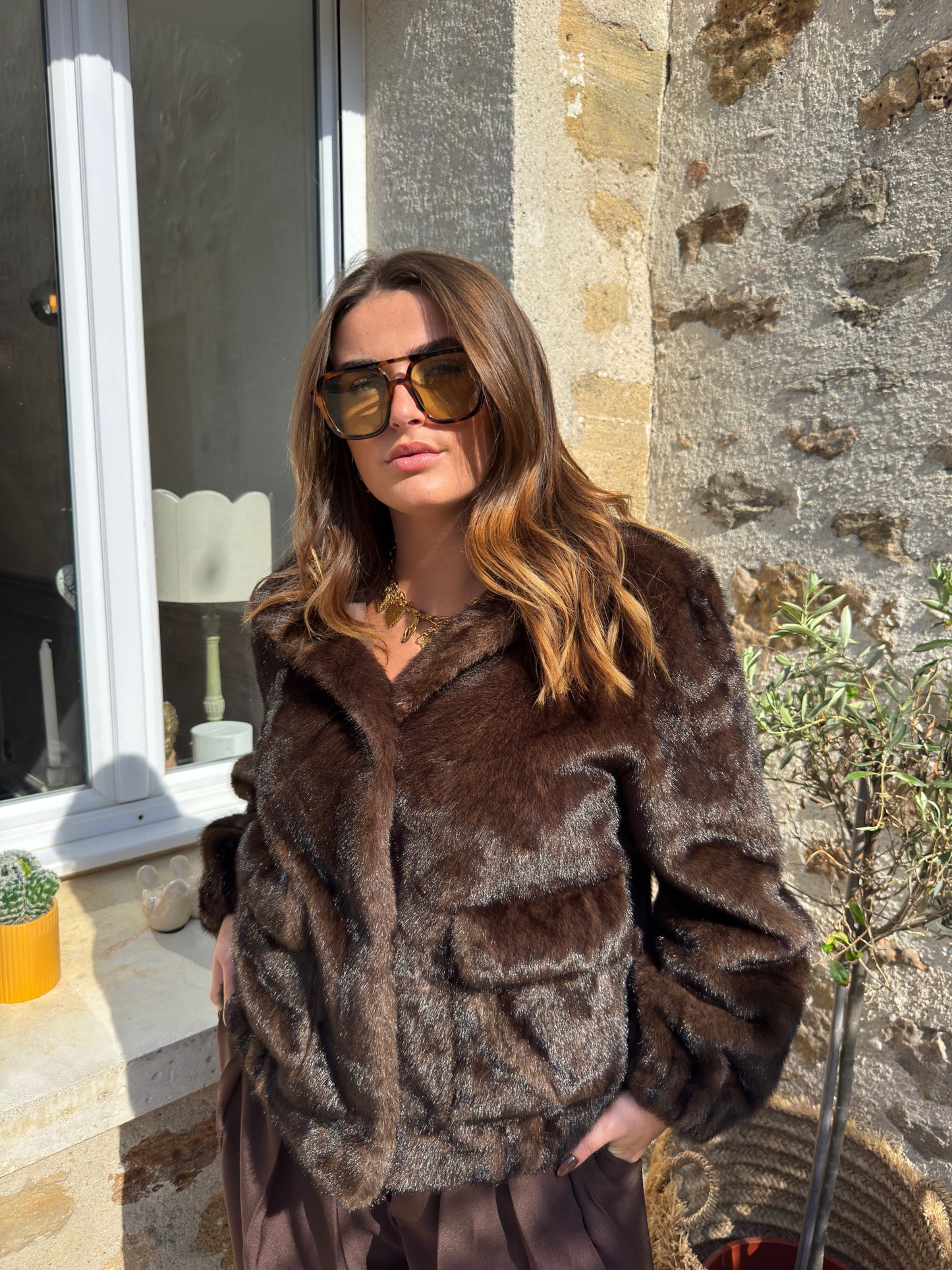 Manteau "Moscou" chocolat