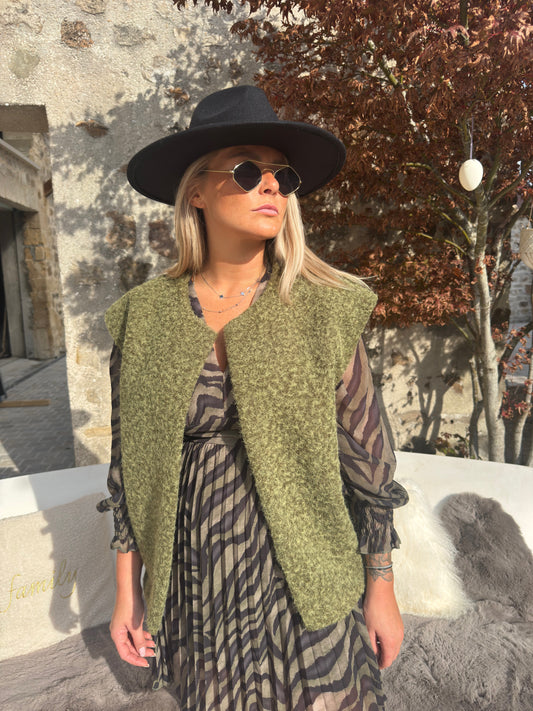 Veste sans manche kaki "Baby"