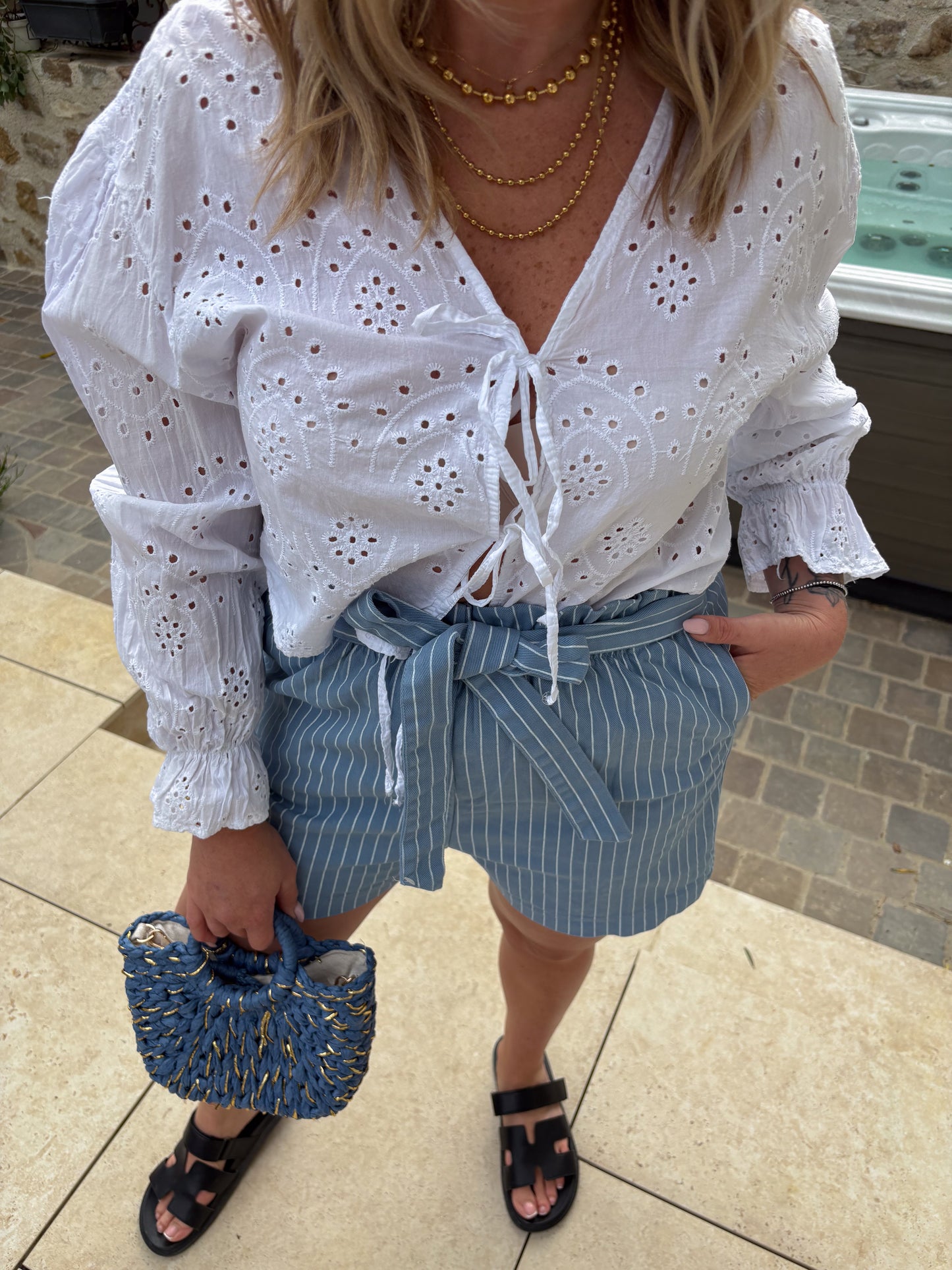 Short Cabourg bleu