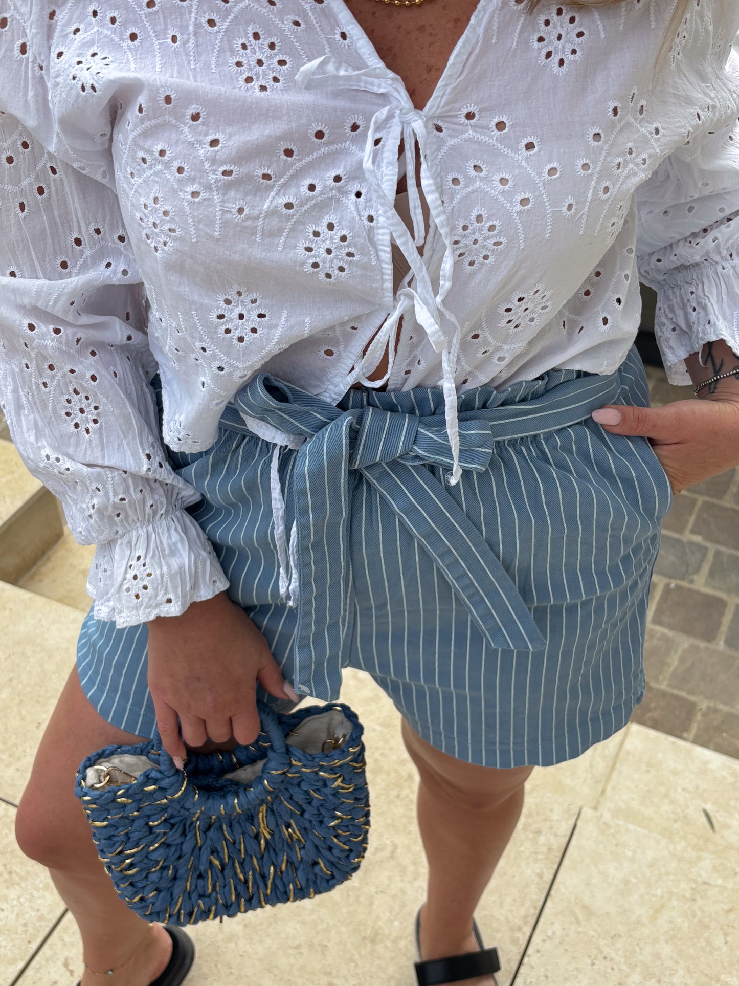 Short Cabourg bleu
