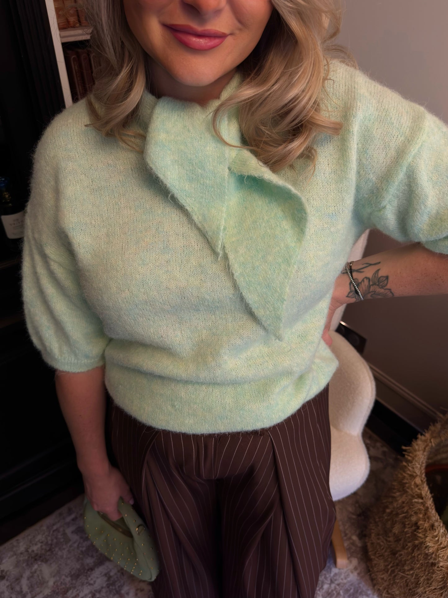 Pull " Claudie" - Vert